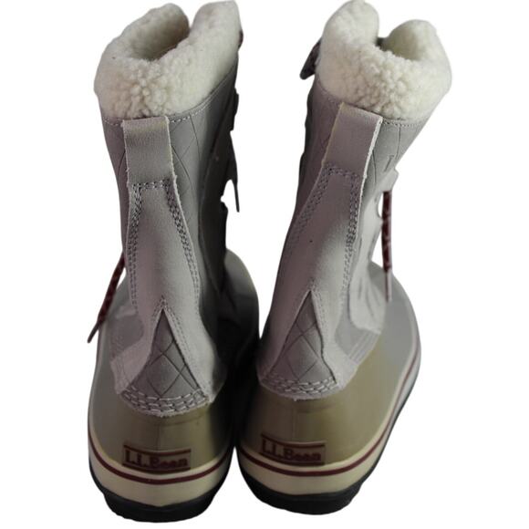 L. L. Bean Snow boots gray Women's size 9 with liner duck water resistant - Picture 4 of 11